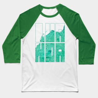 Luanda, Angola City Map Typography - Watercolor Baseball T-Shirt